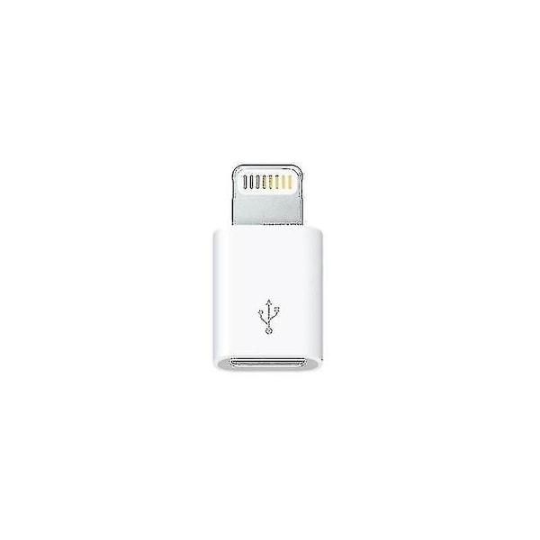 Micro-USB til Apple Lightning Adapter - Hvid