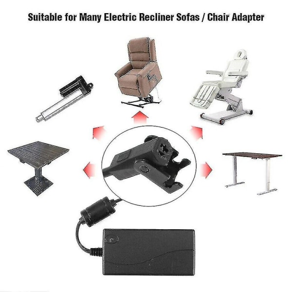Strømforsyning til elektrisk lænestol Sofa Transformer Adapter 29v AC/DC