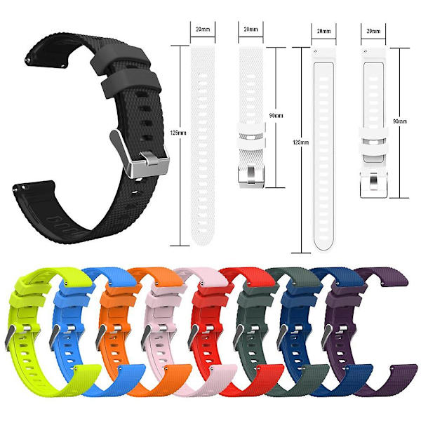 2 kpl Garmin Vivoactive 3 silikoninen kellon ranneke rannekoru Garmin Forerunner 245 245m 645 Vibractive 3 -kelloon