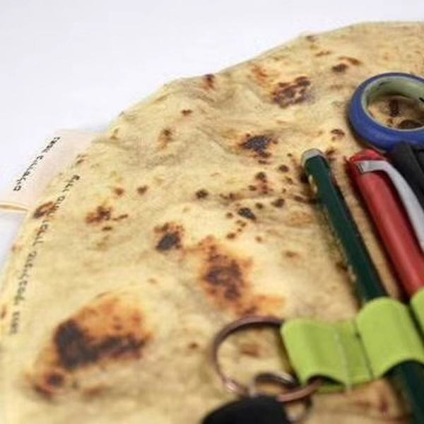 Luova Tortilla-kynäkotelo Hauska Burrito-kirjoitustarvikekotelo Kynäteline Meikkikotelo