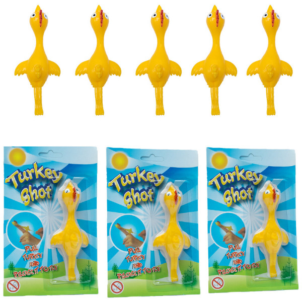 3 X Barn Barn Flick A Chicken Novelty Catapult Party Bag Toy Pinata Fillers