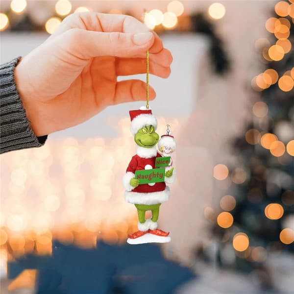 Jule Grinch-pynt Julepynt Hengt figur anheng dekor E