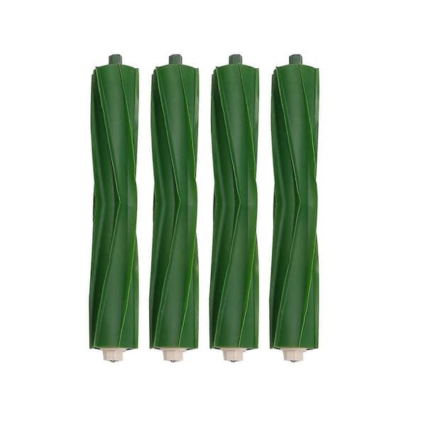 4-pakning Multi-overflate Gummibørste Ruller for iRobot Roomba I&E-serien i7 i7+i8 i8+/Plus E5 E6 E7 Robotstøvsuger