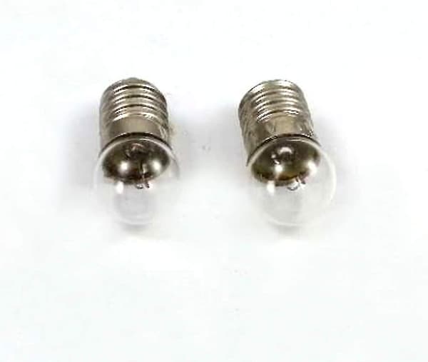 10 kpl Mini-lamppuja E10-kierteellä taskulampulle, 2,5 V 0,3 A