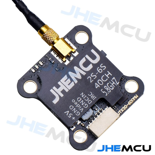 Jhemcu Vtx20-600 5.8g 40ch Fpv-sändare Pitmode 25mw 100mw 200mw 400mw 600mw 7-26v Justerbar Vtx för Fjärrstyrd Fpv-racingdrönare
