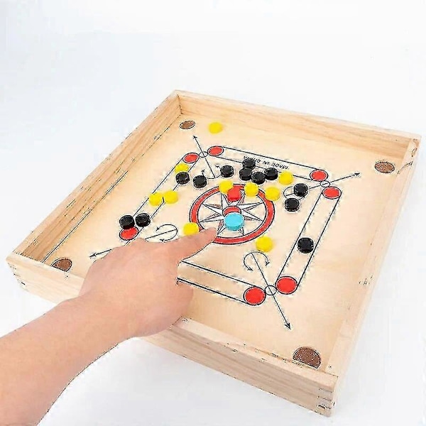 2024 4 in 1 Puinen Carrom-lautapeli Lelukatapultti Shakki Tammi Puruton Kahden pelaajan palapeli Vanhempi-lapsi interaktiiviset lelut Lahja