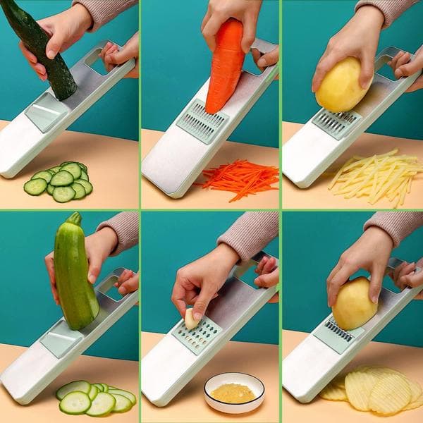 Kitchen Chopper, Wine Grater, Vegetable Spiralizer and Vegetable Cutter, Magnetic Version