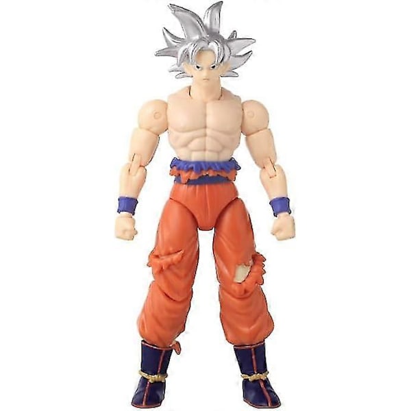 Bandai Tamashii Nations SH Figuarts Broly \"Dragon Ball Z\" Toimintahahmo Läpinäkyvä tuki Goku with white hair