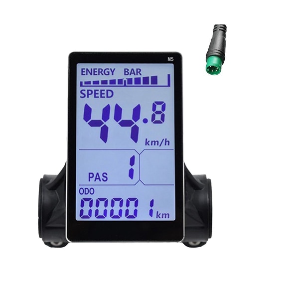 M5 elcykel LCD-skærmmåler 24v 36v 48v 60v E Scooter LCD-panelskærm til Mountain Electric