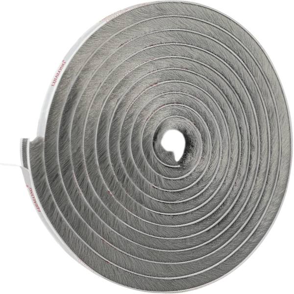 Selvklæbende børste tætningsliste, 6 M(l) X9 Mm(b) X 15mm(t), høj densitet filt dør børste liste til skydedør vindue garderobe forsegling