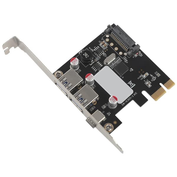 Usb 3.1 Type C Pcie Utvidelseskort Pci-e Til 1 Type C Og 2 Type A 3.0 Usb Adapter Pci Express Contr