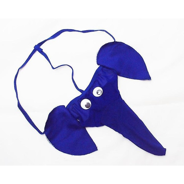Erotiska underkläder herrtrosor Elefant Sexiga T-byxor Game T-byxor Flirtande bustrosor blue