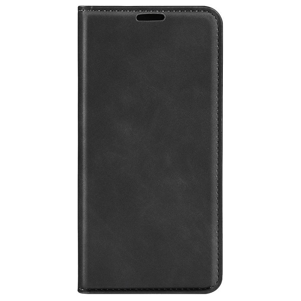 Til Samsung Galaxy Xcover Pro PU Læder TPU Case Stand Magnetic Skin Touch Flip Wallet Phone Cover Black