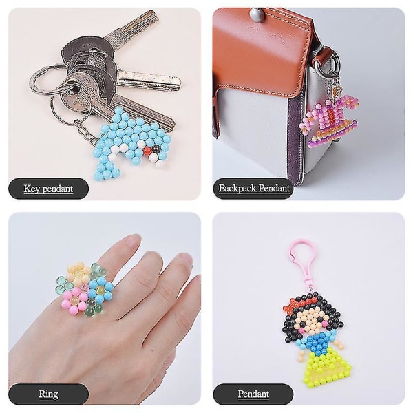 3200 Aquabeads 24 erillistä väriä pakkaus kristallihelmiä lasten set