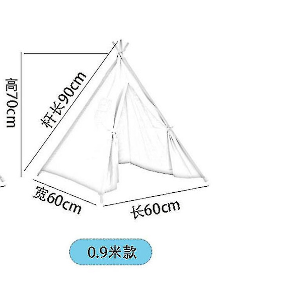 X Stor tipi bomull Canvas Tält Lekhus