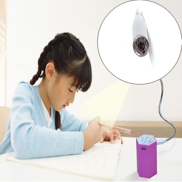 Bærbar LED-lampe Mini USB-lampe for nattlesing Laptop Notebook PC Datamaskin Hy