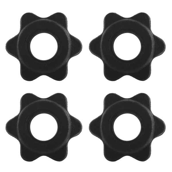 2 Par Dumbbell Hex-Muttrar, Hantelstavs Muttrar, Spinlock-Klämmor för Skivstänger Tränings Sport