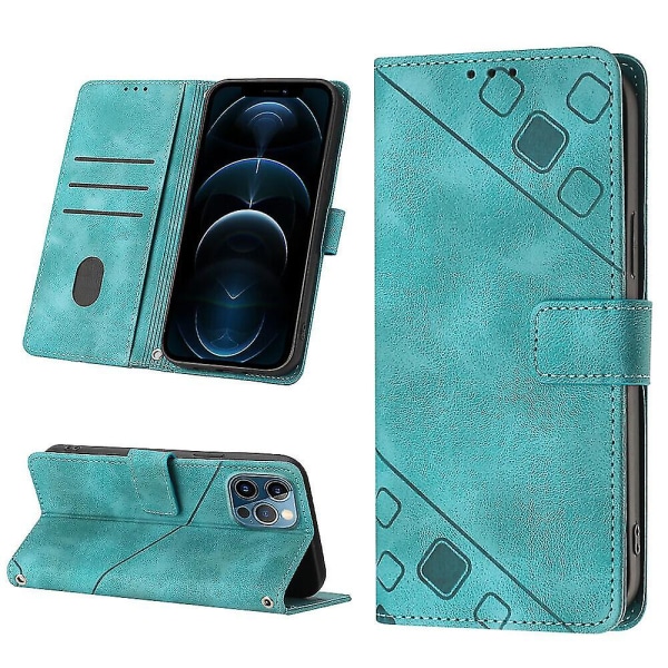 Veske til Iphone 12 Pro Cover Flip Magnetisk Lær lommebokkortholder kompatibel med Iphone 12 Pro-deksel Green