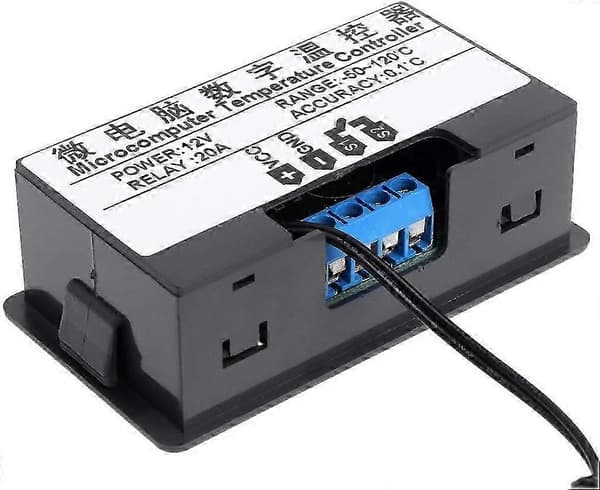 12V 20A W3230 LCD Digital Termostat Kontroller Regulator Høy Temperaturalarm