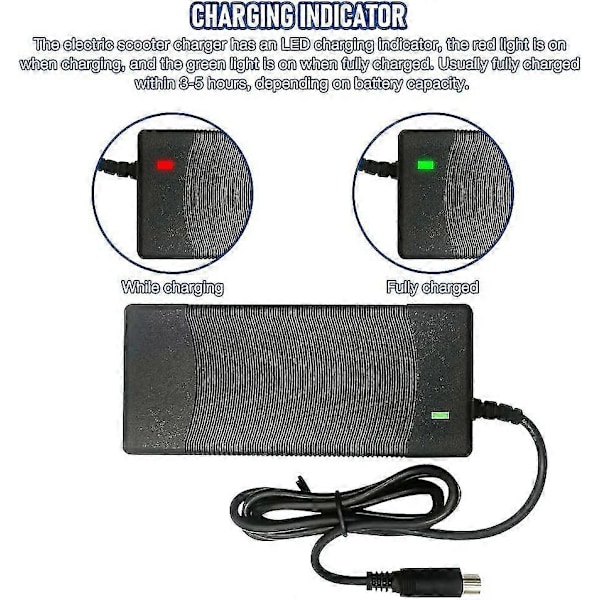 Charr För M365, 42v 2a Elektrisk Scooter Charr, Snabb Charr
