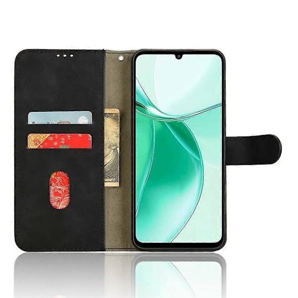 ZTE Blade A35 / A55 Nahkakotelo, ihoa myötäilevä, pudotussuojaava lompakkokotelo - Vihreä Multicolor Black