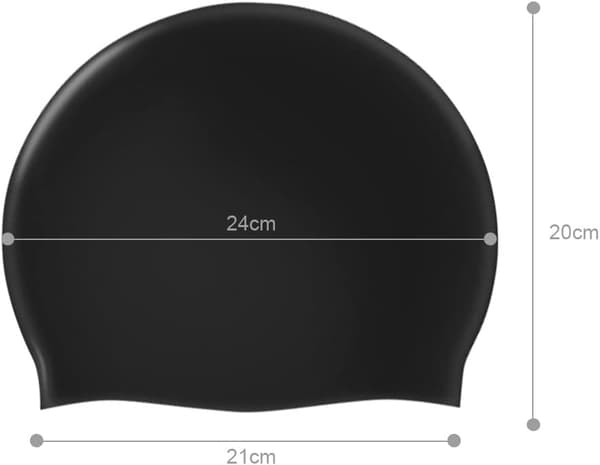 Badehette for menn og kvinner, badehette for voksne, vanntett badehette, unisex badehette i silikon