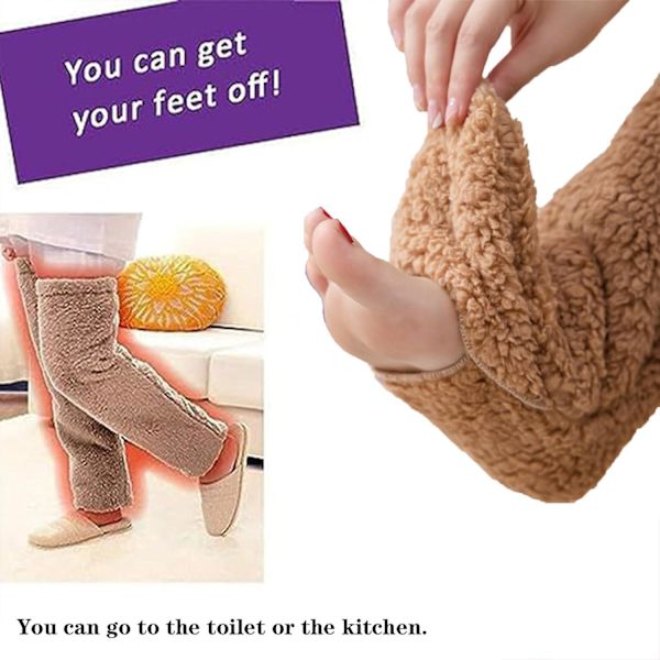 Snugglepaws Socktofflor, Halkfria Damtofflor Strumpor Mjuka Fuzzy Strumpor, Söta Varma Strumpor Benvärmare Knästrumpor Vinterpresent Pink