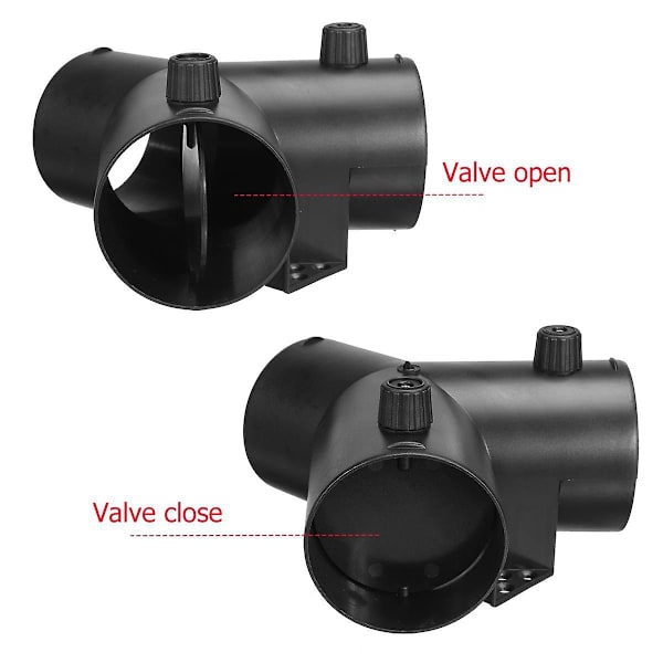 75mm Y-formet Parkeringsvarmer Luftventil Udluftningsforbindelse med dobbelt reguleringsventil klap til Webasto Luft