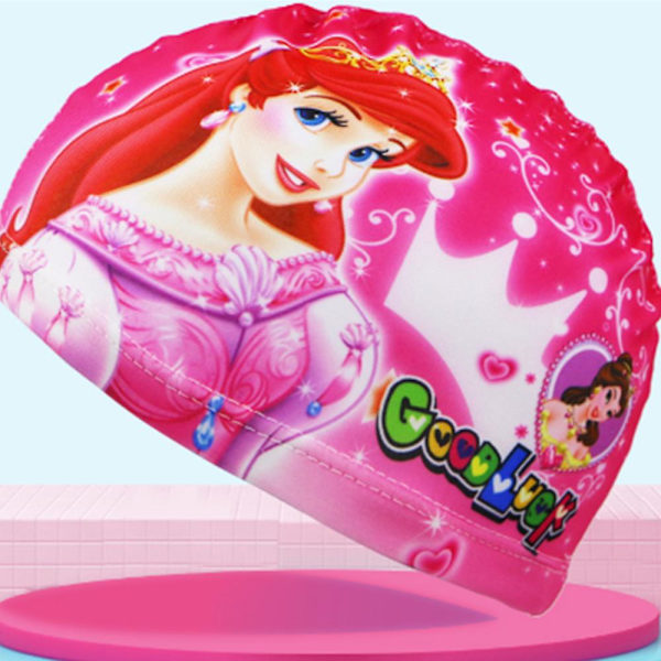 Barn Gutter Jenter Spiderman Frozen Elsa Trykk Badehette Sommer Strand Stretch Svømmehatt A