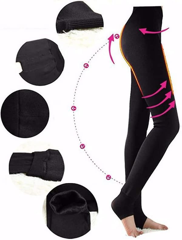 Fleeceforede vinterleggings til kvinder vinterleggings varme leggings til kvinder vinterforede