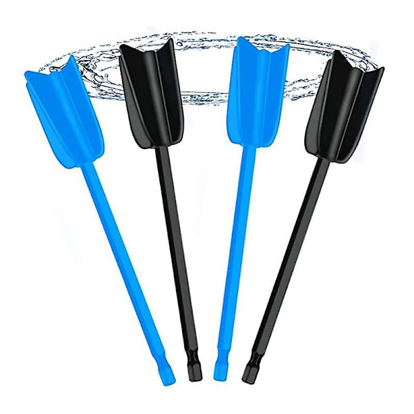 Resin Mixer Epoxy Mixer Paddles - 4 Genanvendelige Genanvendelige Maling og Resin Mixer Paddle Til Mix Epoxy Resi BlackBlue