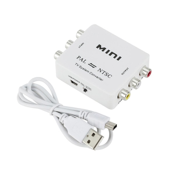 Mini Pal Ntsc Bi-retning Tv System Converter Switcher Pal Til Ntsc Ntsc Til Pal Dual-way Tv Composi