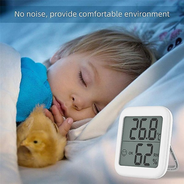 Luftfuktighetsmätare, rumstermometer Inomhus rumstemperaturmätare, för rumstemperatur och luftfuktighet