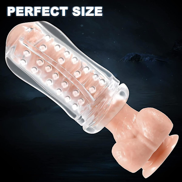Manuell Massager, Vuxenmassager, 3D Realistisk Massager, Sexleksak för Vuxna