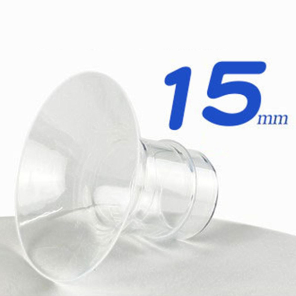 17mm Brystpumpe Brukbare Kopper for å Redusere Brystvorter, Vaskbare og Gjenbrukbare, Hvit Flensinnlegg