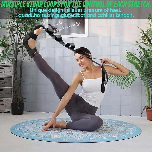 Yogafots stretchbälte, rehabiliteringsbandrem Ankelledskorrigering Hemiplegi Träning Yogabälte Gymnastikband