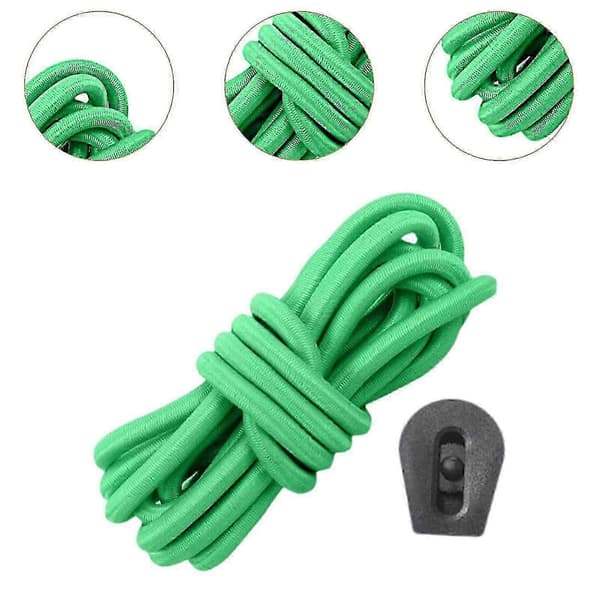 Elastisk Bungee Shock Cord Robust Vandsport med Justerbart Skridsikkert Spænde Rød Green