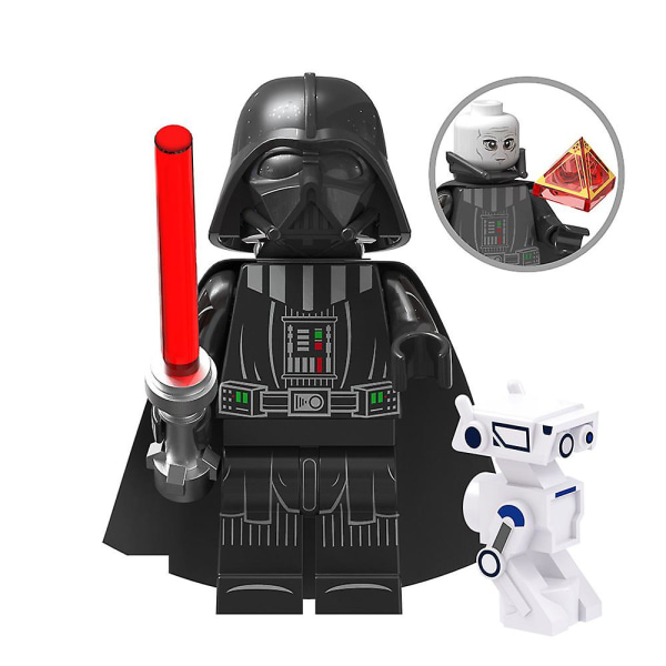 8 stk Star Wars Series Minifigurer Byggeklodssæt, Darth Vader Legetøj Fans Gaver til 3 år + Børn Drenge Piger