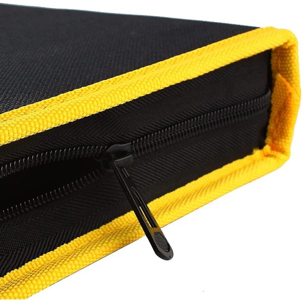 Verktøysett Organize Oppbevaringspose Verktøyveske med glidelås Svart, gul 1 stk