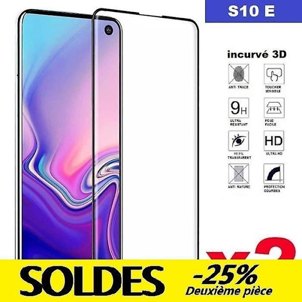 samsung s10e fönster i härdat glas