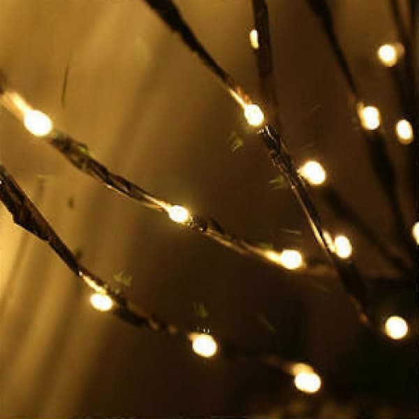 Lysgrener / Dekorative grener Brun med 20 LED