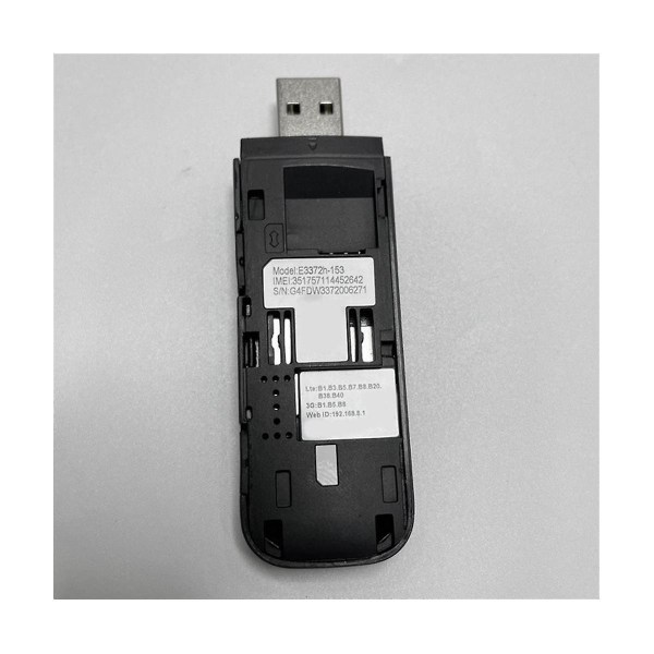 E3372 4g Lte nätverkskort trådlöst kort USB modem med extern antenn