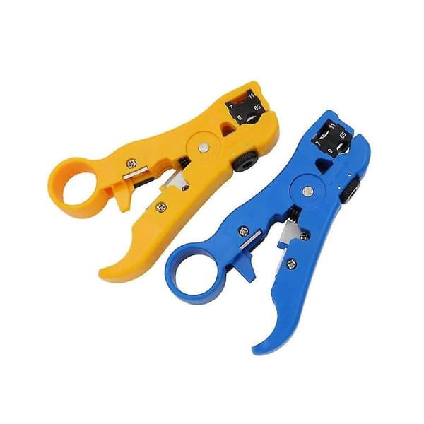 Multi-koaksialkabelstripper Kabel-TV Kabelstripper Trådstripper Gul