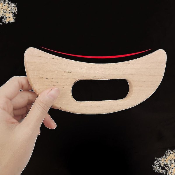 Wooden Gua Sha Tool Skrapebrett Massasjeverktøy Slanking Guasha Massasjebrett Gu