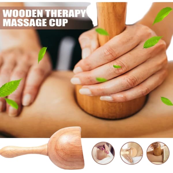 Professionelle træterapi massageværktøjer 3-i-1 Maderoterapi Kit Træmassager Lymfedrænage massager