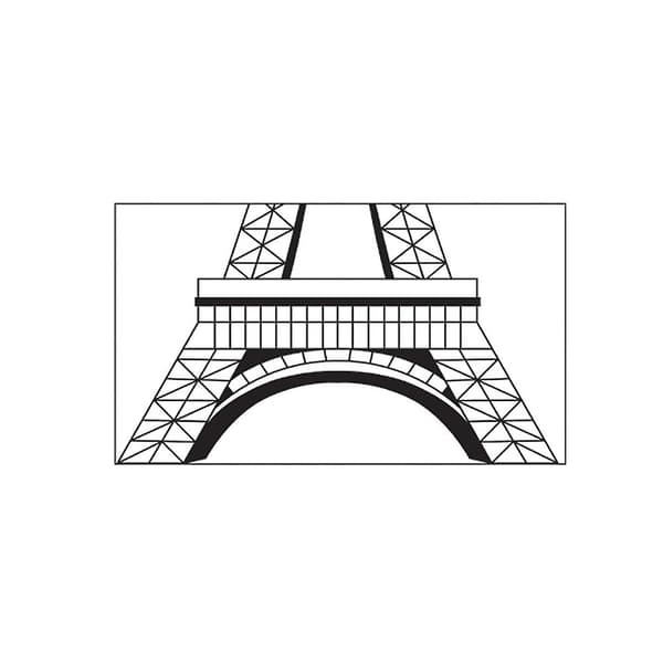 Romantisk Paris Eiffeltornet Vacker Utsikt Över Frankrike DIY Väggtapet