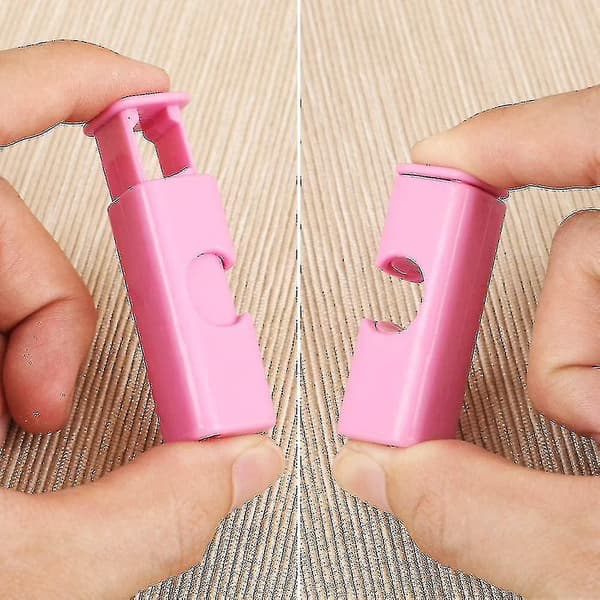 Brødpose-Klips, Nemt Greb og Lås, Assorteret (Blågrønrosa) 12 Pak