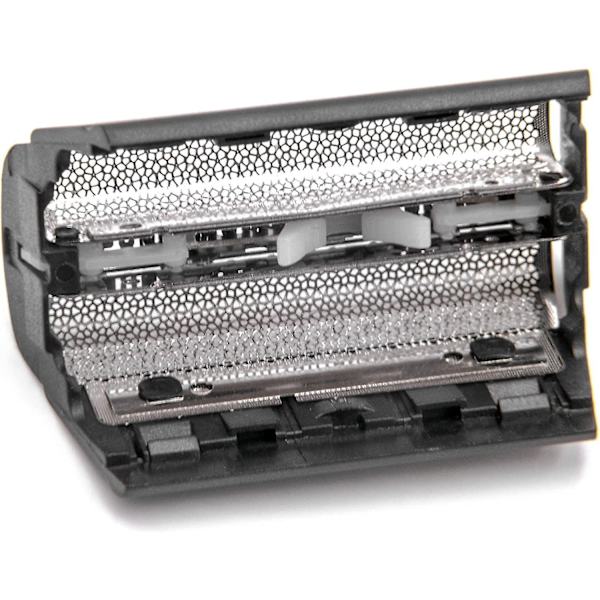 Kaksoisparranajokoneen teräverkko yhteensopiva Braun Contoure 370, 380, 390cc, 5735, 5736, 5738, 5739, 5873, 5874, 5875, 5877, 5895, 5897 - Tyyppi 31b, Musta