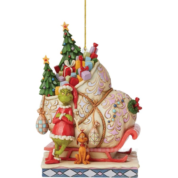 Christmas Grinch Ornaments Xmas Tree Hanged Figuuri Riipus Decor B