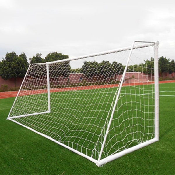 Fotballnett Korrosjonsbestandig Robust konstruksjon Hvit bærbart fotballmålnett for utendørs